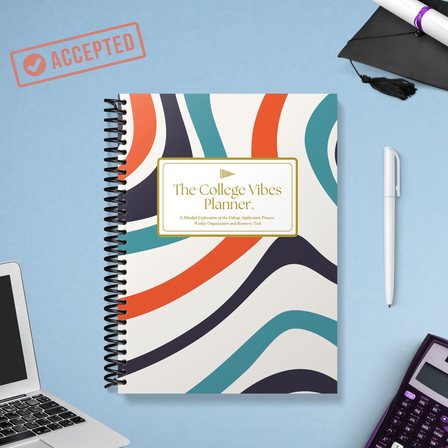 The College Vibes Planner: 12-Month Undated College Application & Planning Resource