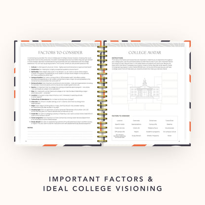 The College Vibes Planner: 6-Month Undated College Application & Planning Resource