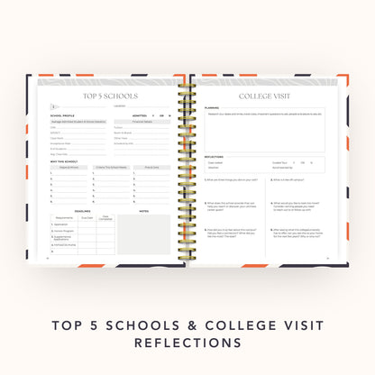 The College Vibes Planner: 6-Month Undated College Application & Planning Resource