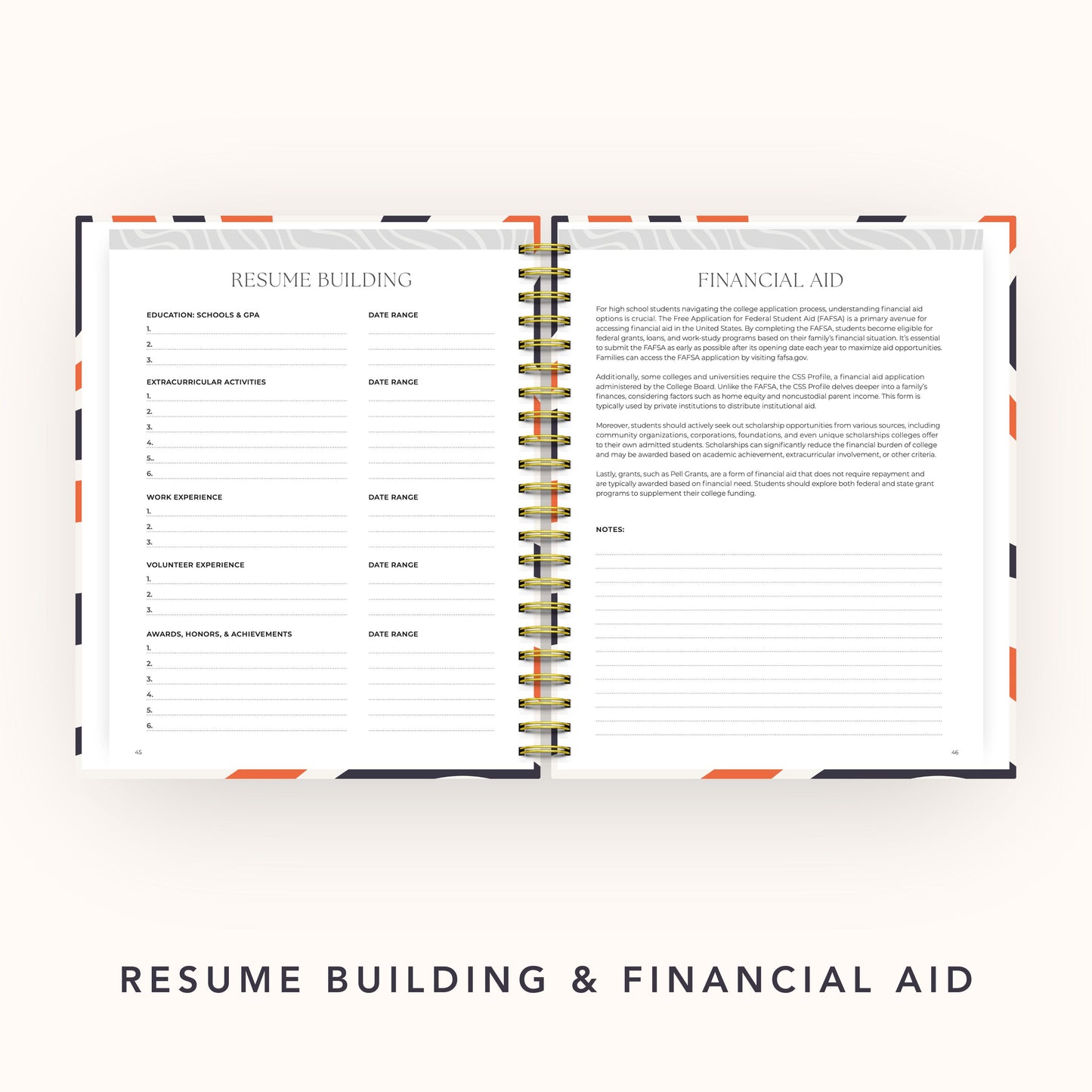The College Vibes Planner: 6-Month Undated College Application & Planning Resource
