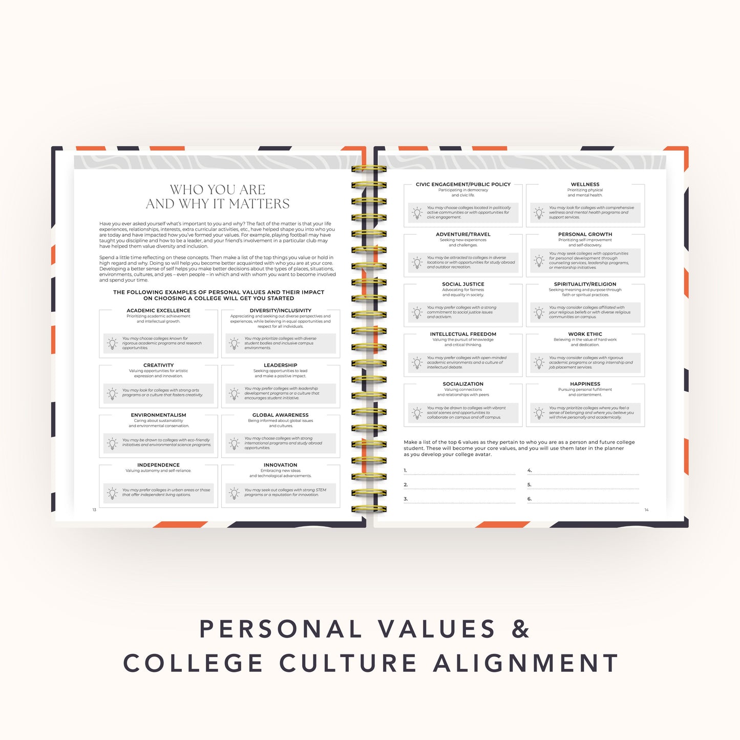 The College Vibes Planner: 6-Month Undated College Application & Planning Resource