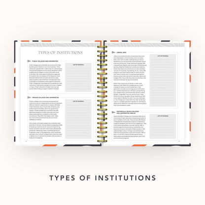 The College Vibes Planner: 6-Month Undated College Application & Planning Resource